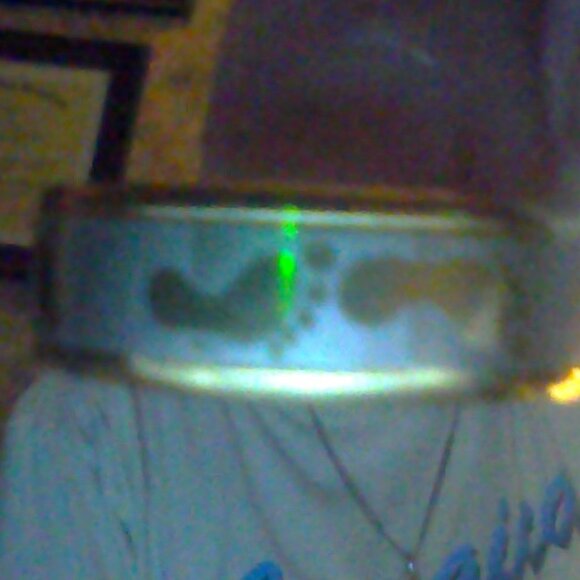 size 12 gold plated footprint ring for men - Picture 1 of 1